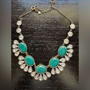 J.Crew necklace in Teal Green.